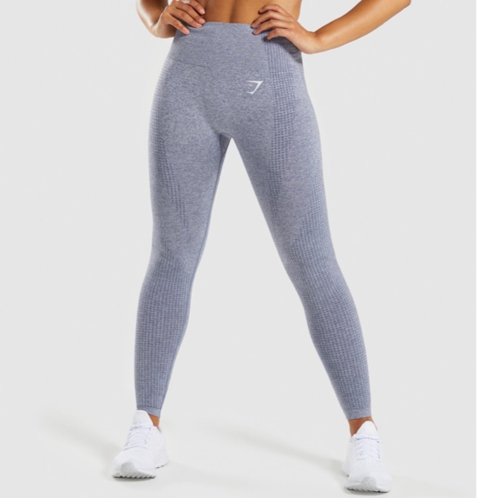 Vital Seamless Leggings in Steel Blue Marl